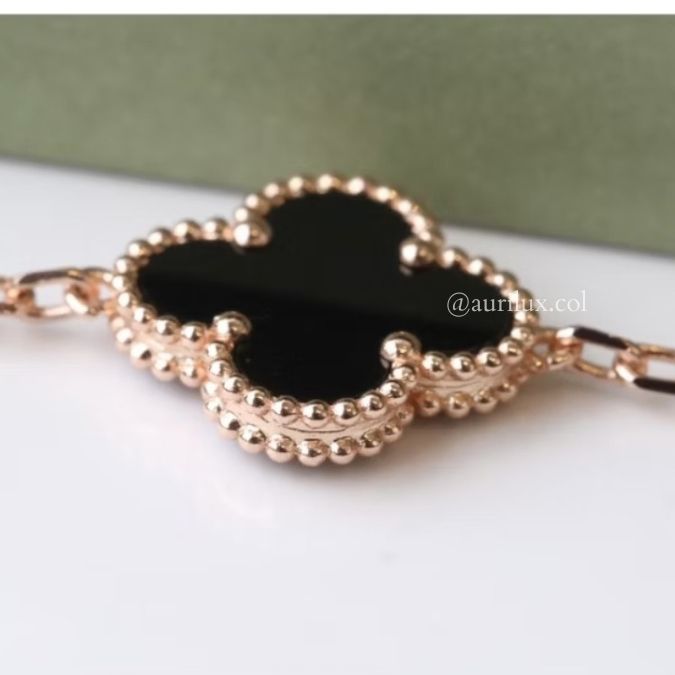 Pulsera Van Cleef Trébol de Lujo 🍀 Acero Premium