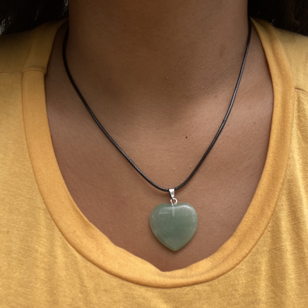 Cadena + Dije & Pulsera - Aventurina y Jade