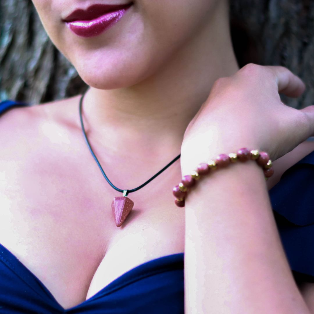 Cadena + Dije & Pulsera - Lluvia de Oro